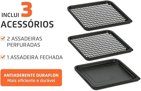 Detalhes da Air Fryer Forno Mondial 12L
