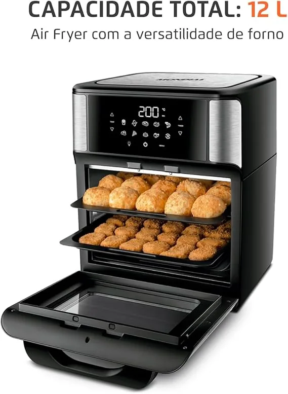 Detalhes da Air Fryer Forno Mondial 12L